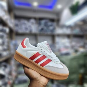 Samba Double Sole Red Strips