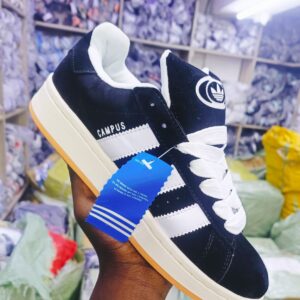 Adidas Campus Black/White/Brown Sole