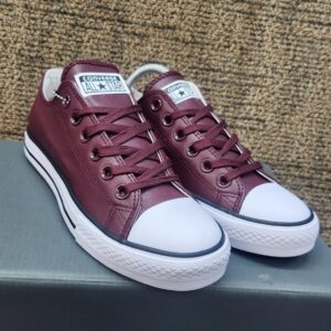Converse Leather Maroon